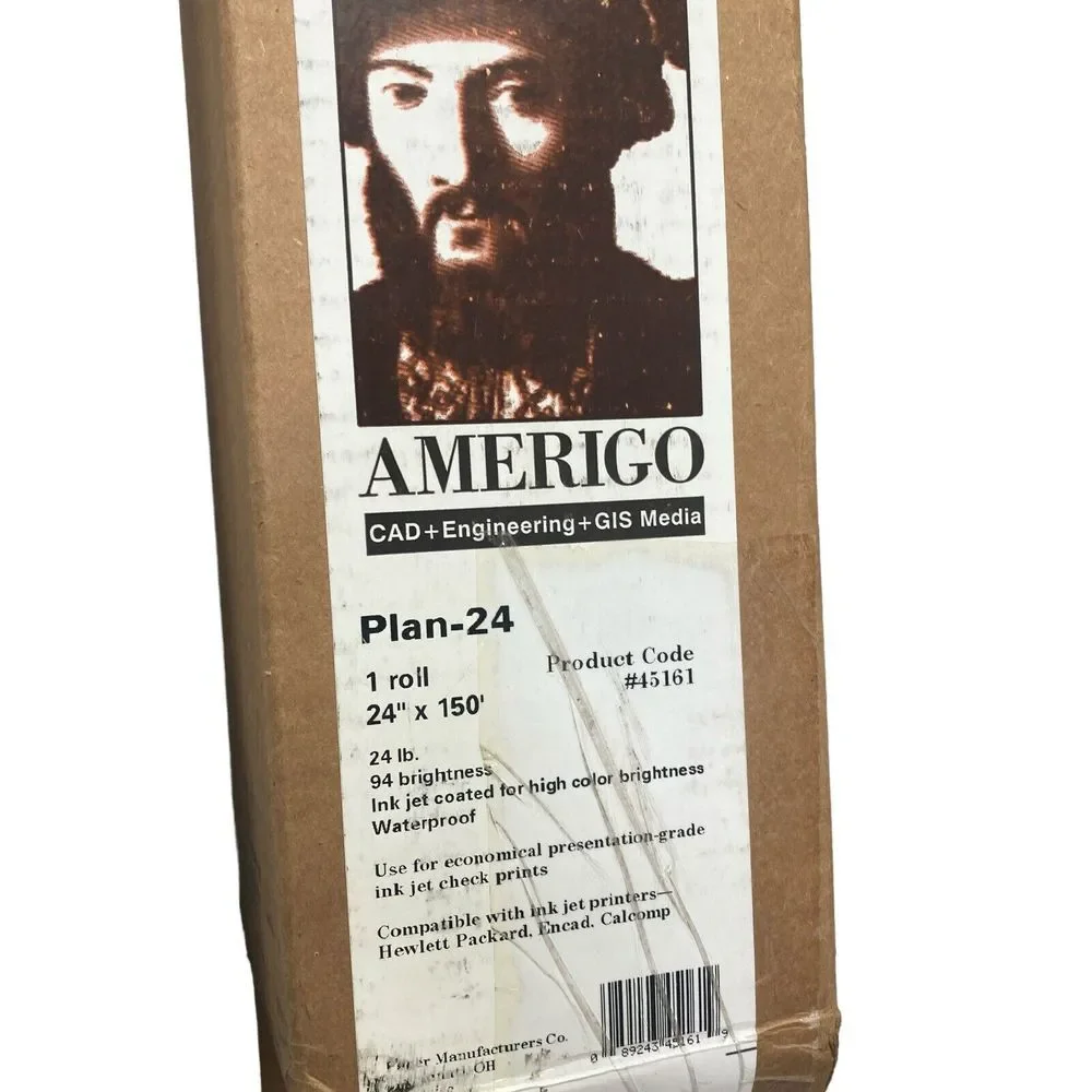 Amerigo Plan-24 CAD Engineering GIS Media Roll‎ 94 bright 24